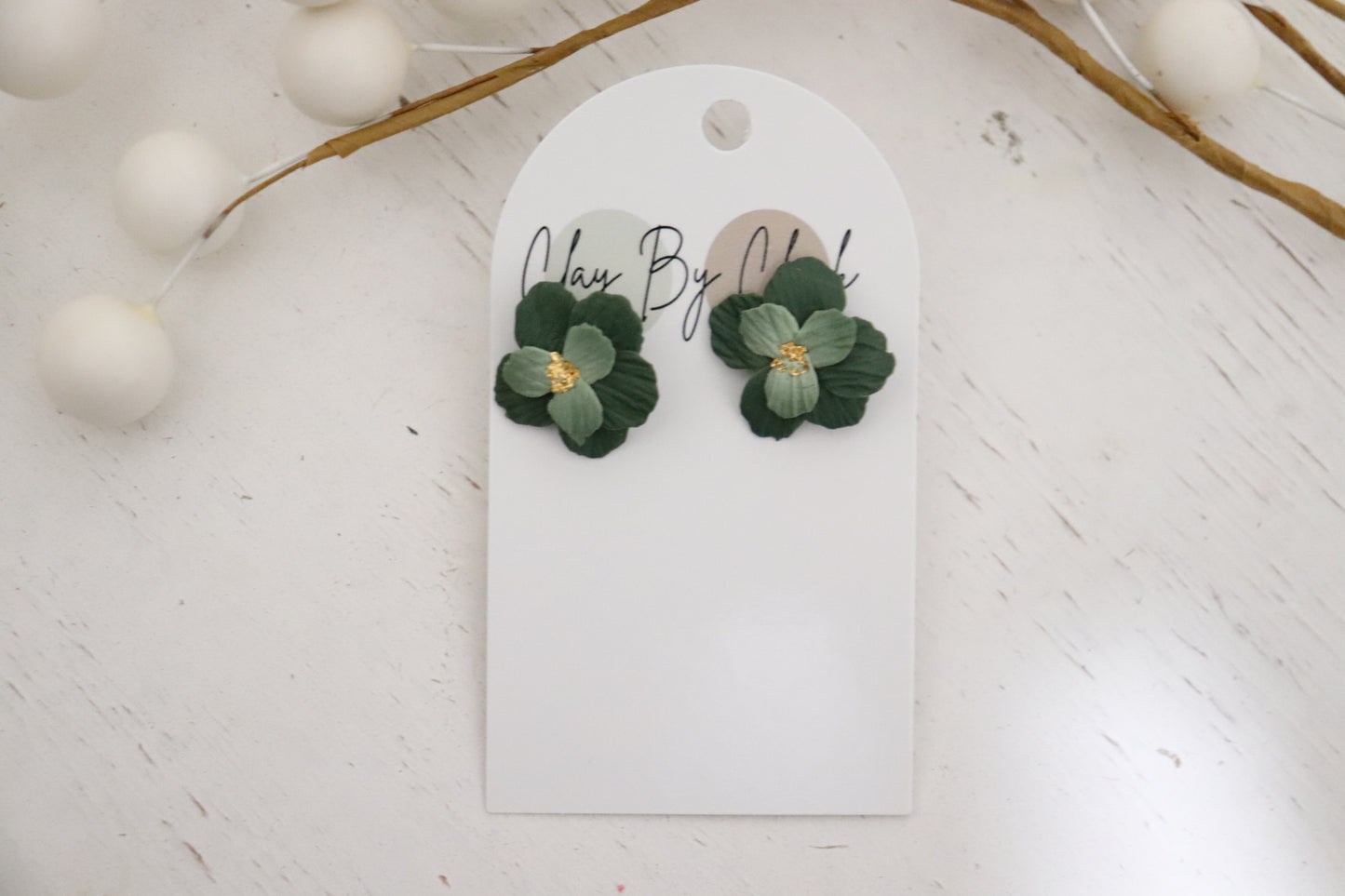 Green Ombré Flowers