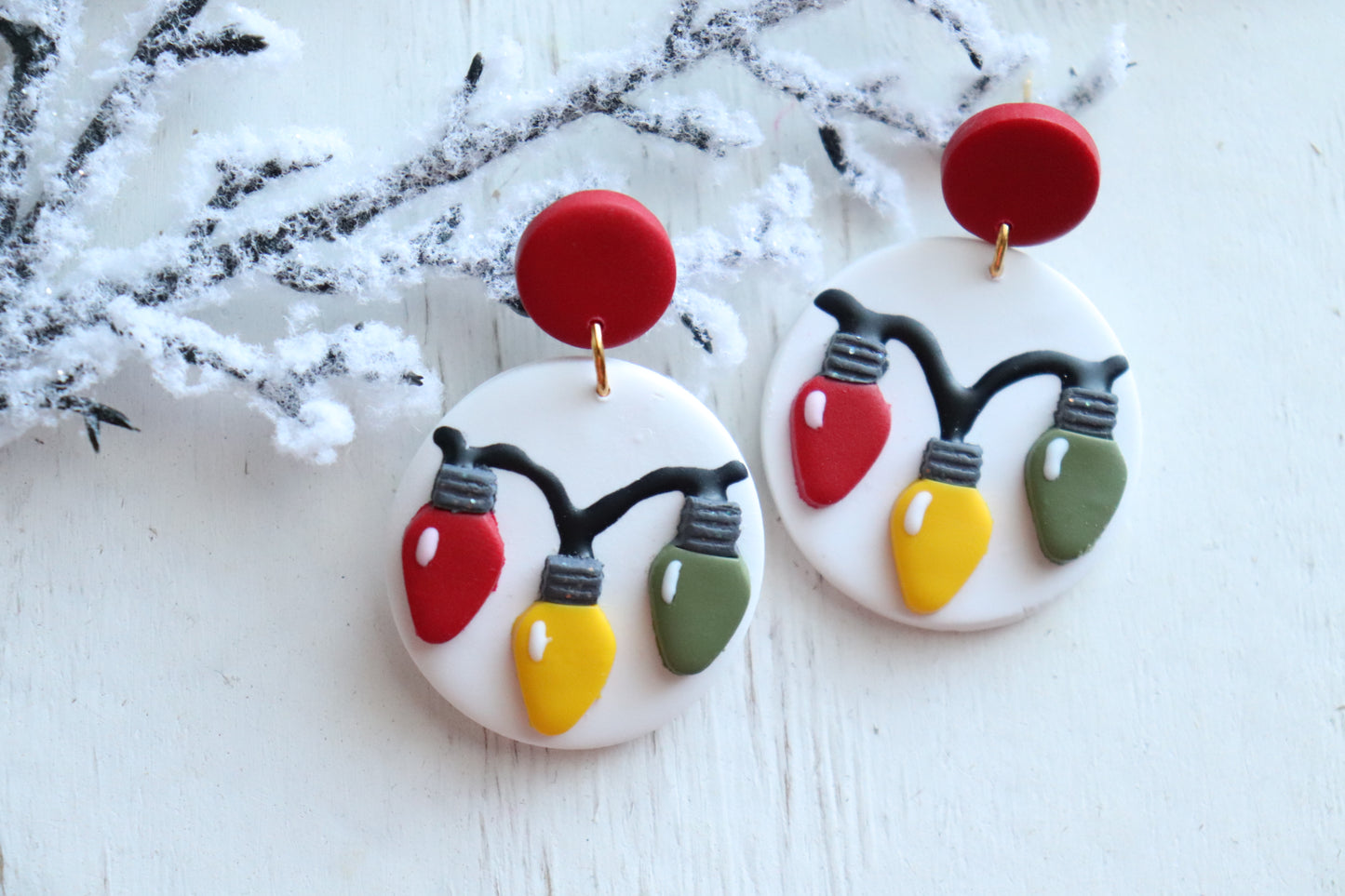 Christmas Lightbulb Earring