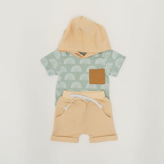 Two-Piece Sky Outfit