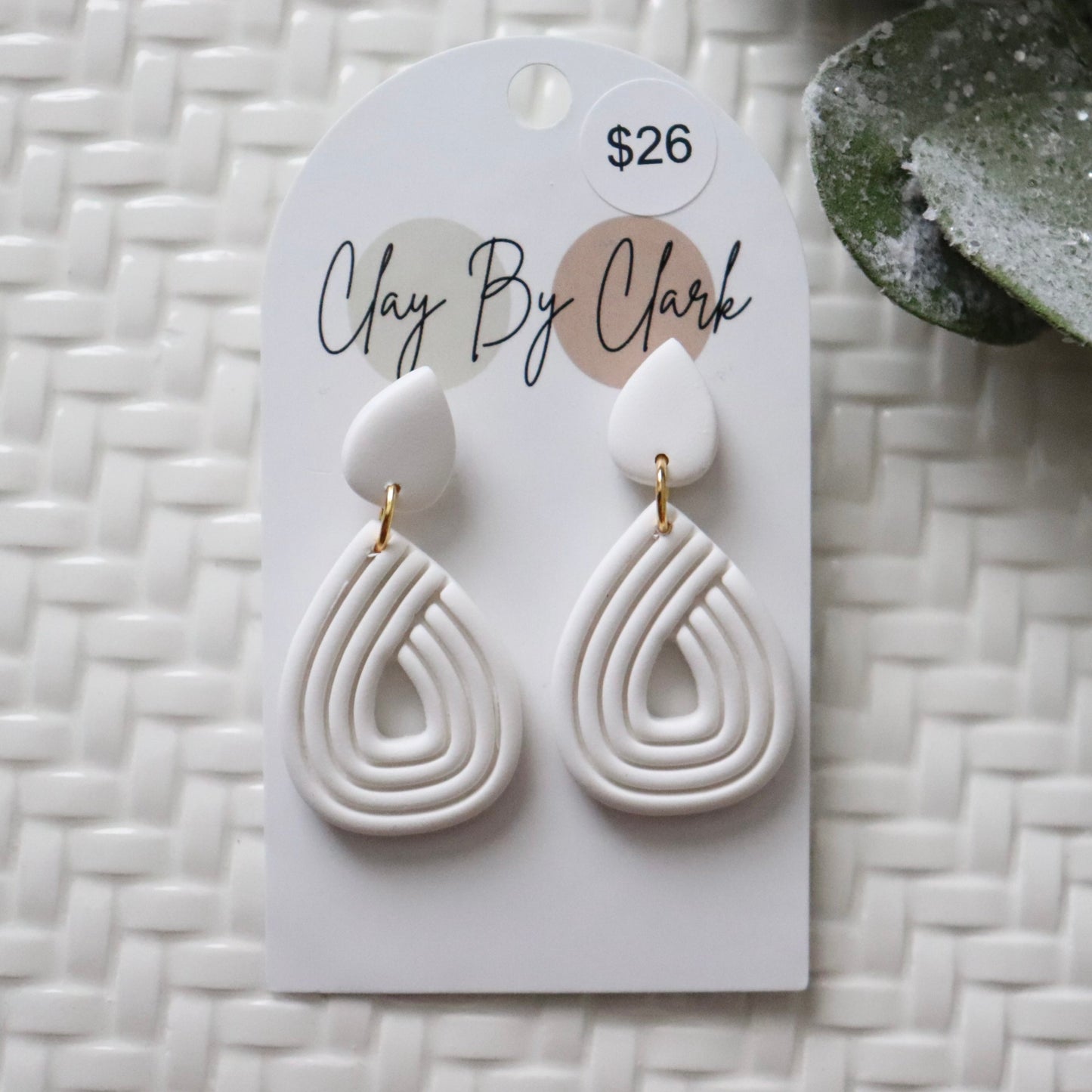 Elegant White Earrings