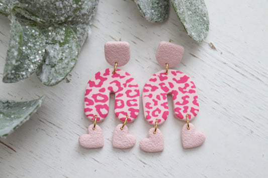 Pink Cheetah Dangle