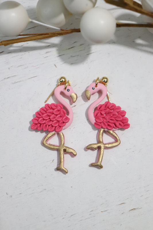 Pink Flamingo Earrings