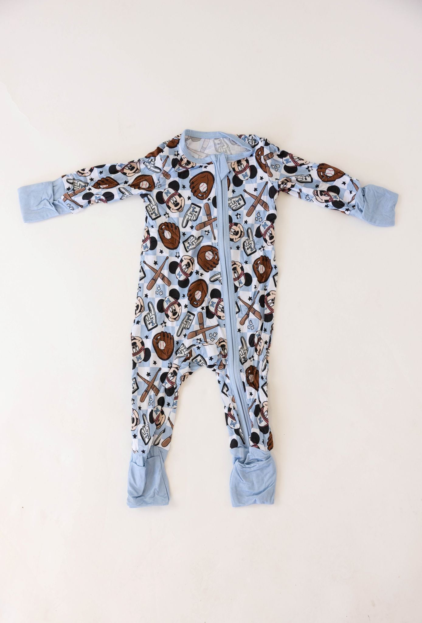 Character Baseball Bamboo Onesie
