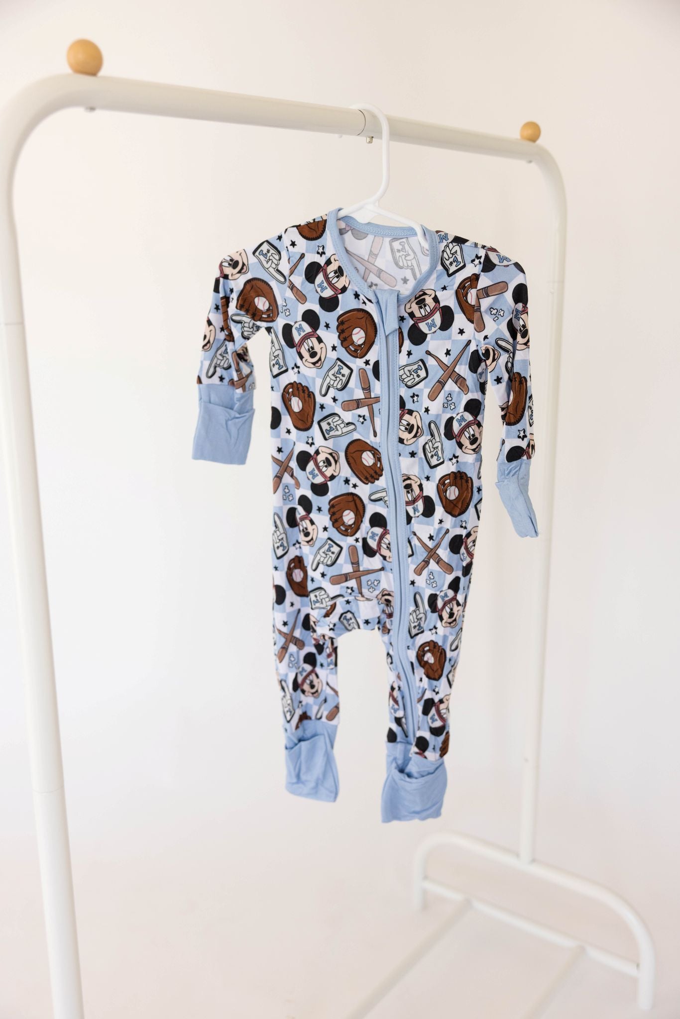 Character Baseball Bamboo Onesie