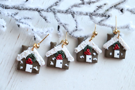 Gingerbread House Earring