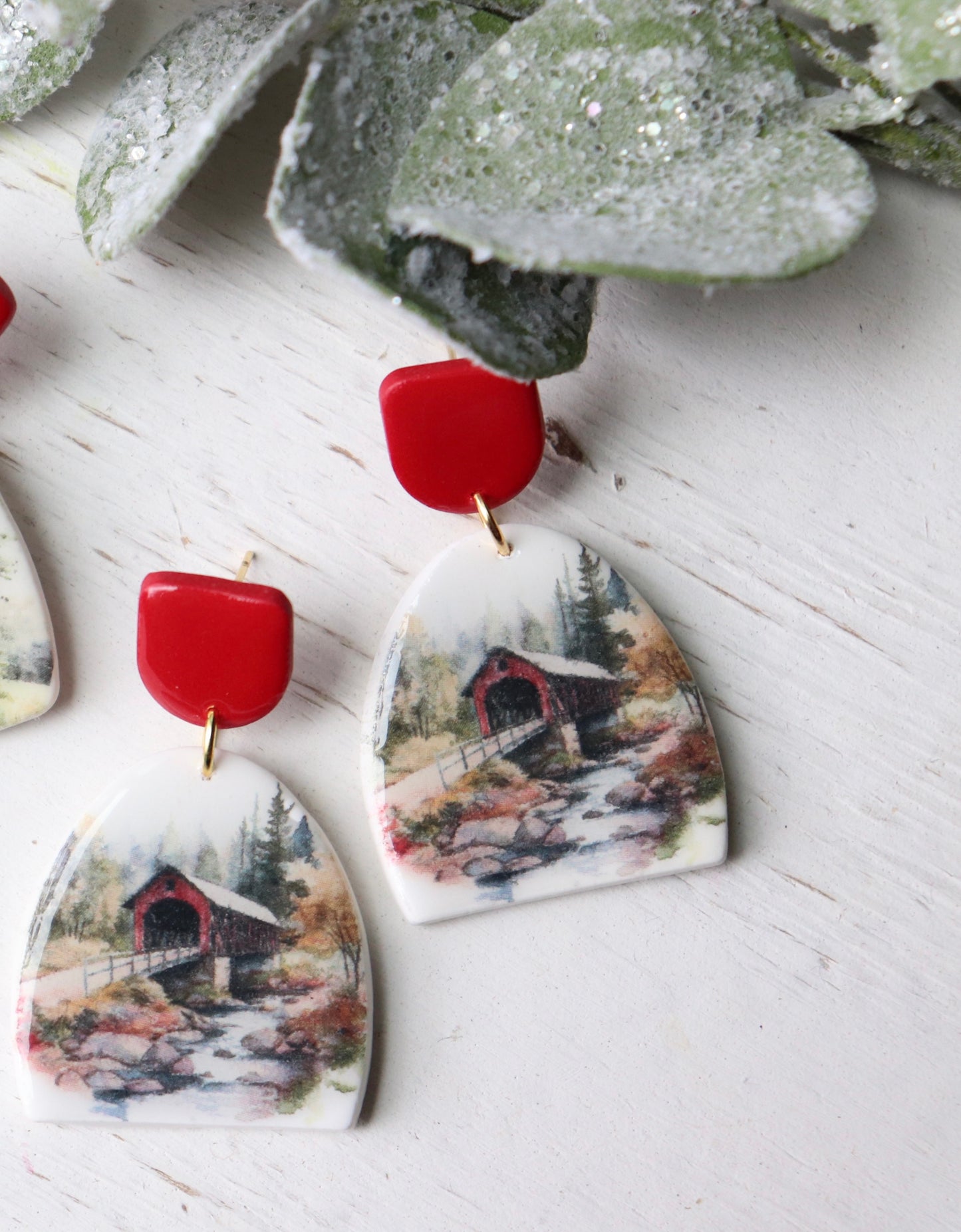 Covered Bridge Earrings