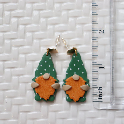 St. Patrick's Day Gnome Earrings