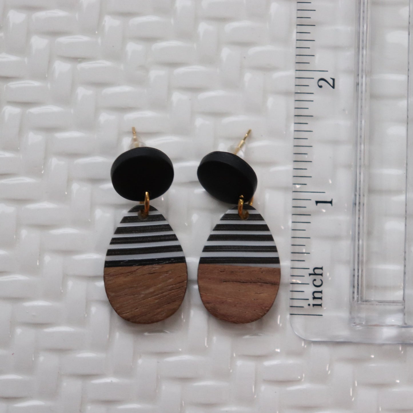 Black and Wood Dangle