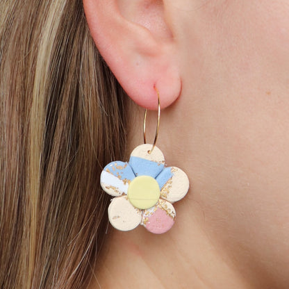 Spring Confetti Daisy Earring