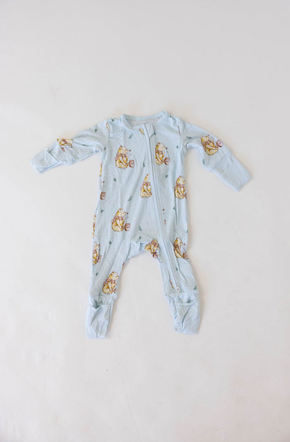 Vintage Honey Bear Bamboo Onesie