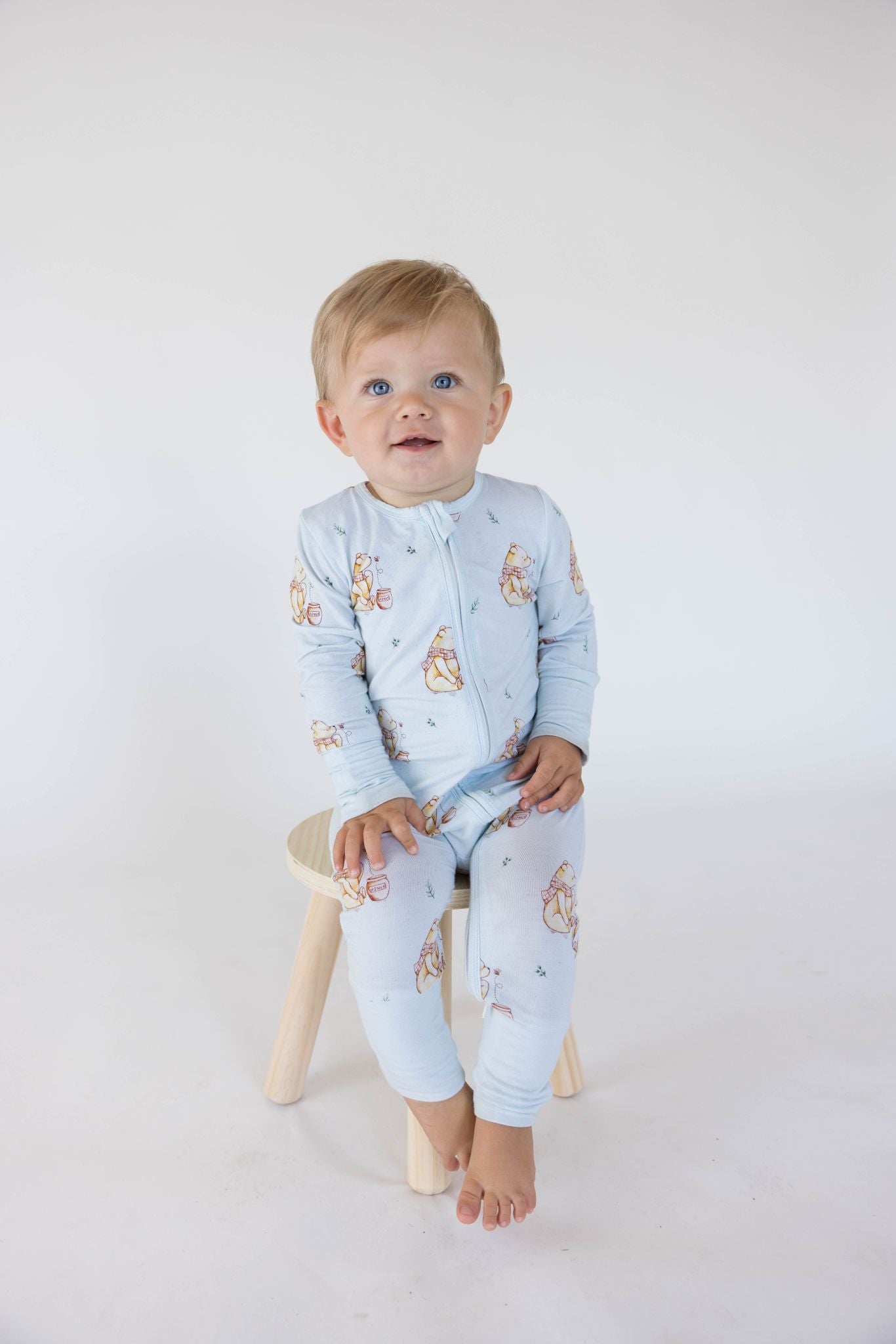 Vintage Honey Bear Bamboo Onesie